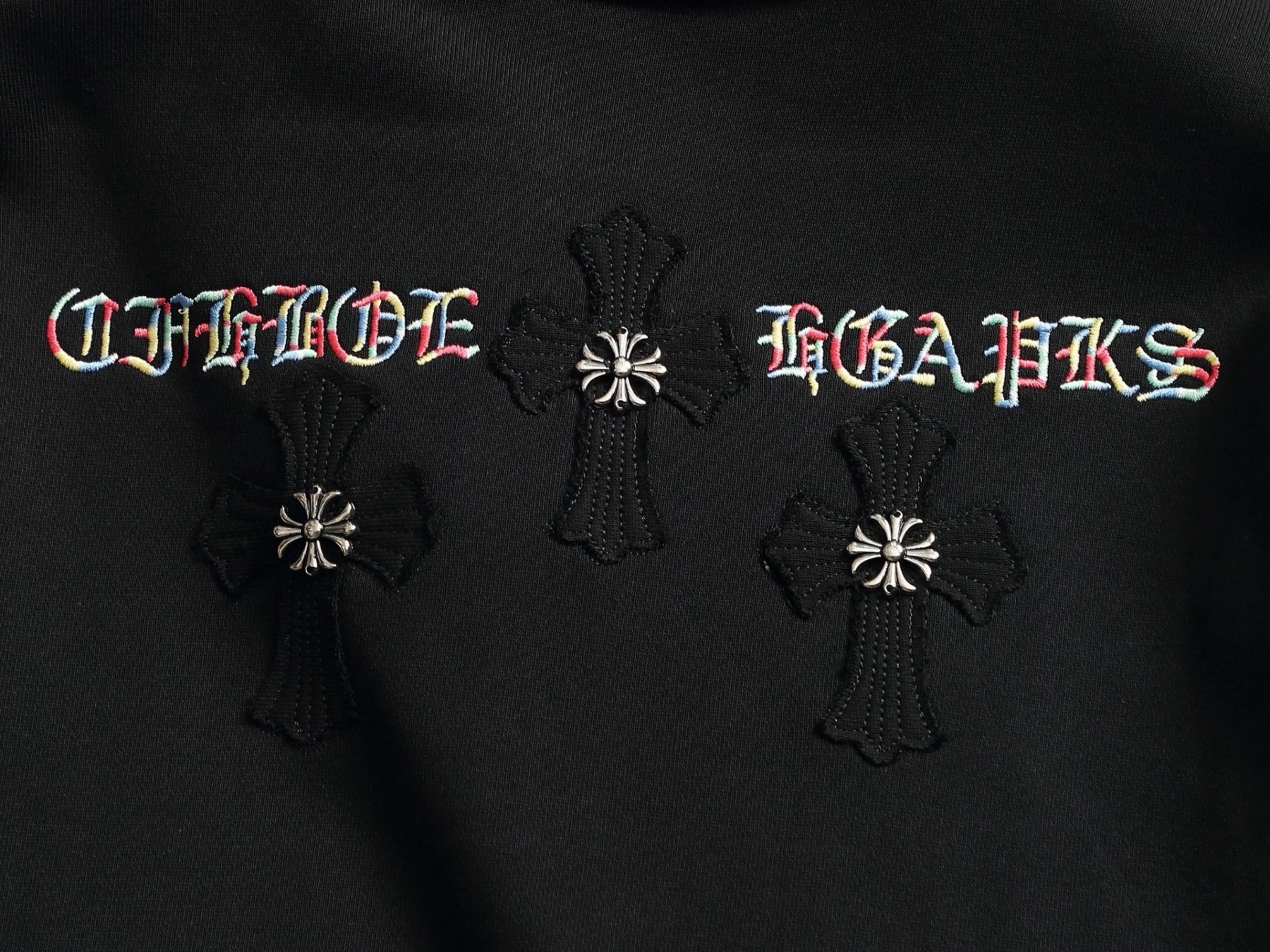 【CHROME HEARTS】刺繍長袖 T シャツ