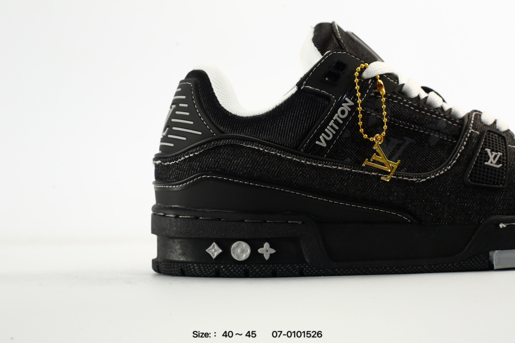 Louis Vuitton Trainer Sneaker スニーカー ブラックデニム