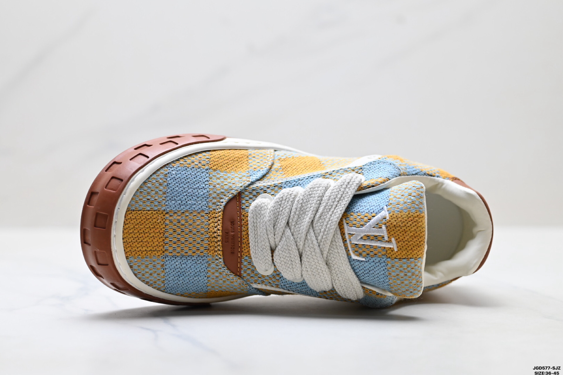 Louis Vuitton Tilted ダミエ織り生地 ローカットスニーカー 