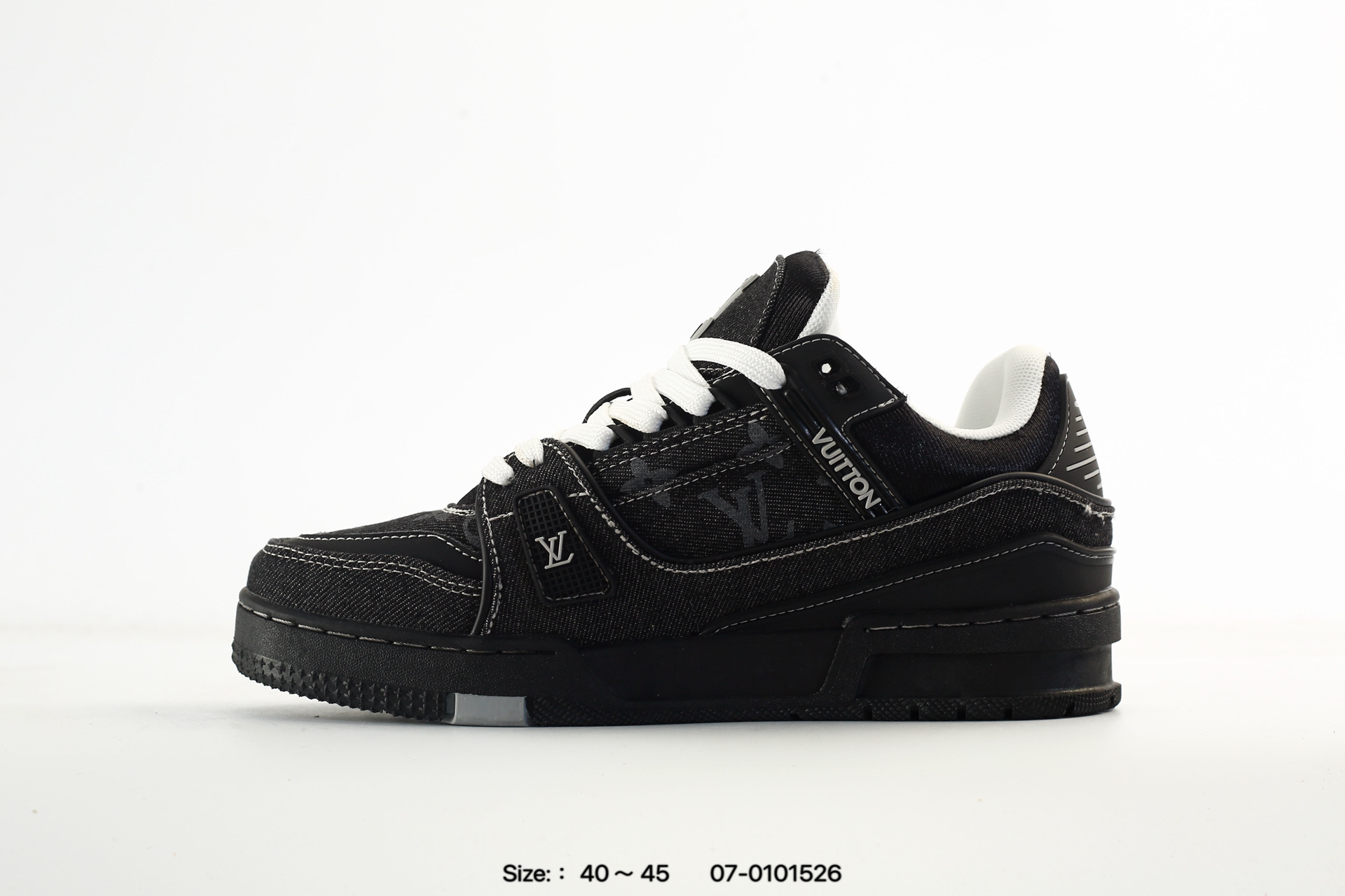 Louis Vuitton Trainer Sneaker スニーカー ブラックデニム