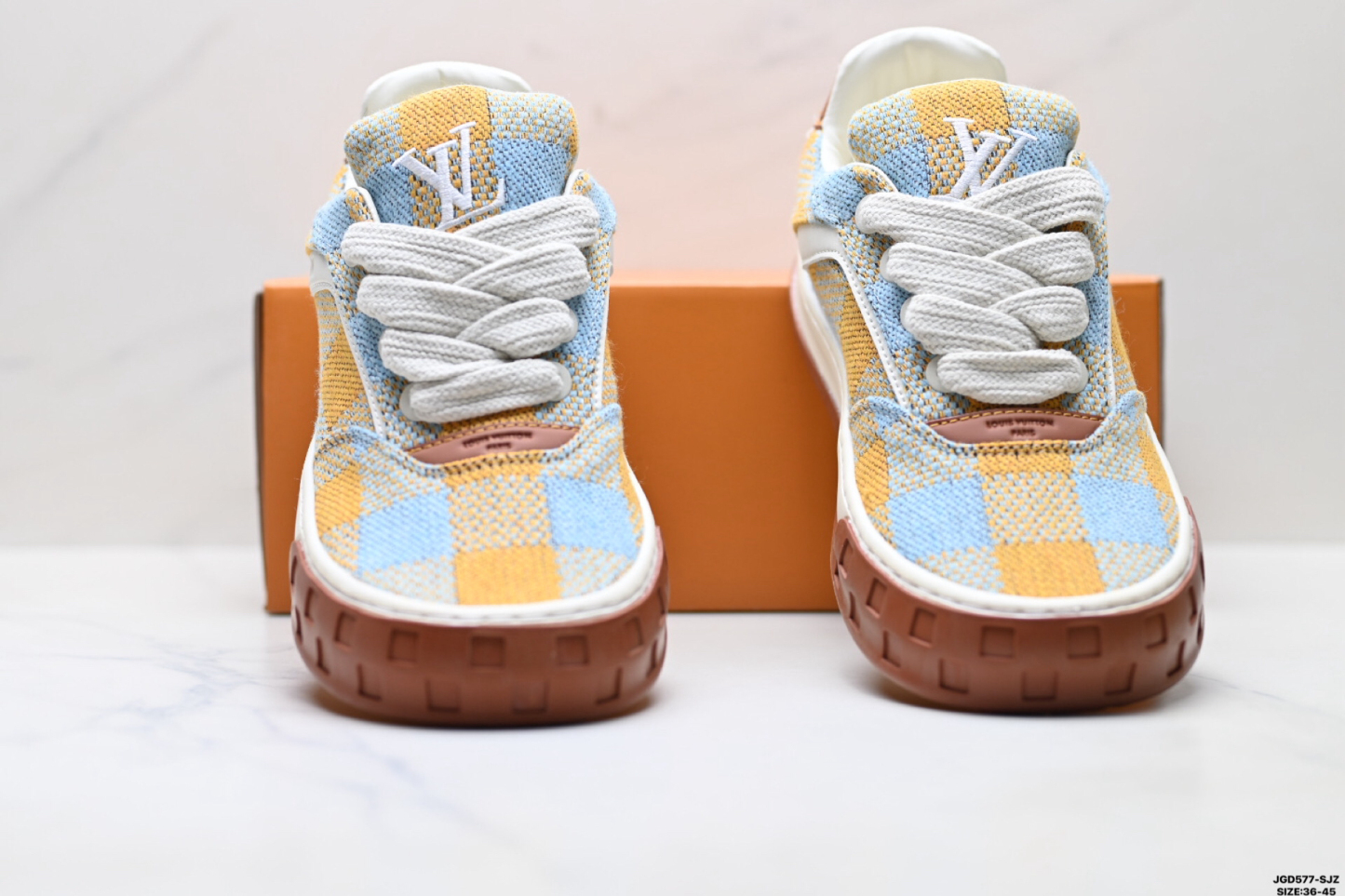Louis Vuitton Tilted ダミエ織り生地 ローカットスニーカー 