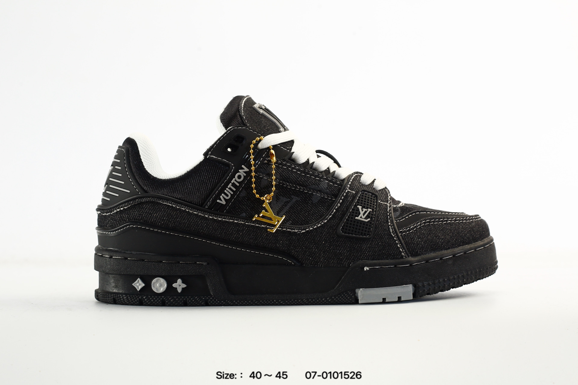 Louis Vuitton Trainer Sneaker スニーカー ブラックデニム