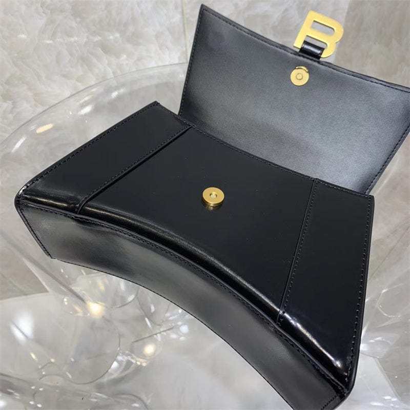 BALENCIAGA ブラック アワーグラス ハンドバッグ