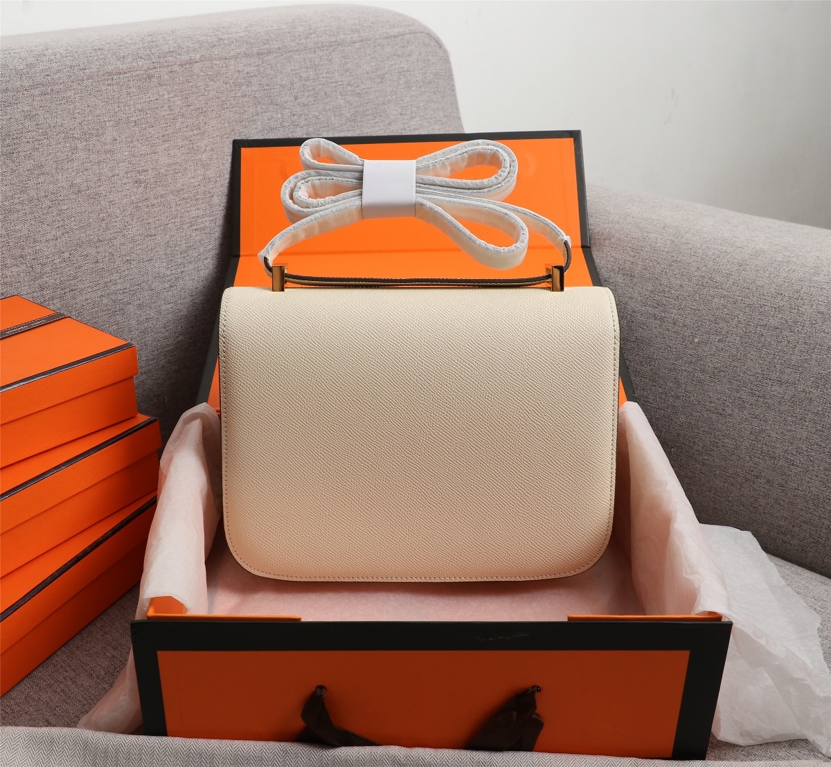 HERMES コンスタンス Ⅲ 19 グラファイト シルバー金具