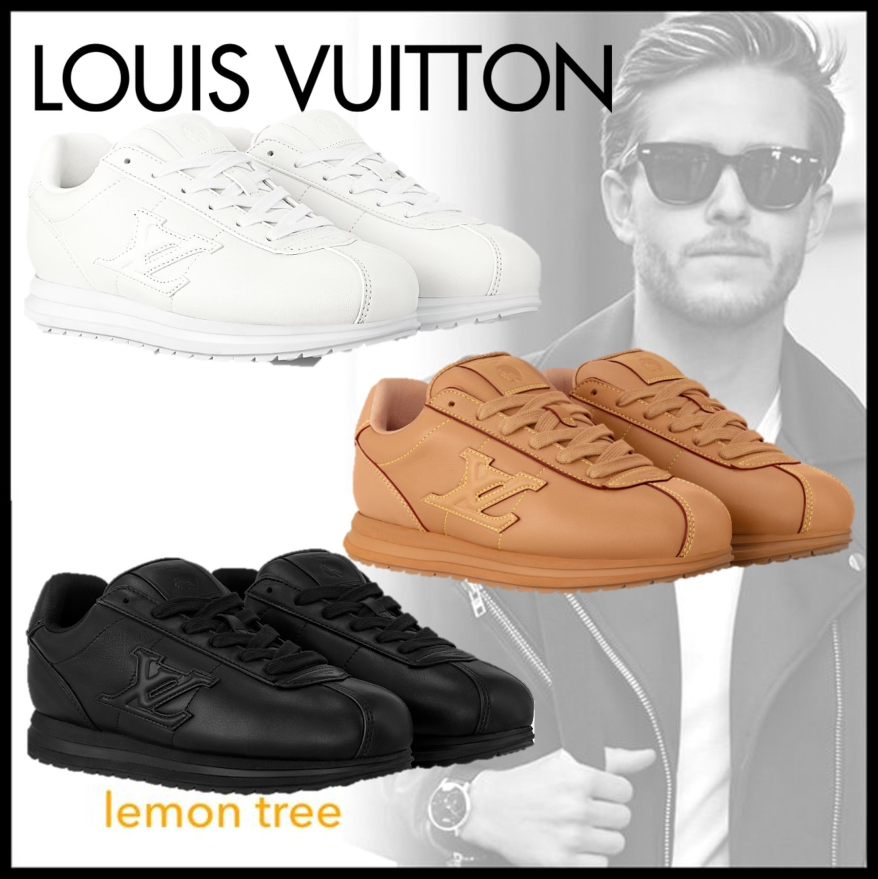 【Louis Vuitton】LV バターソフト スニーカー ロゴ 上品 1AIKDW