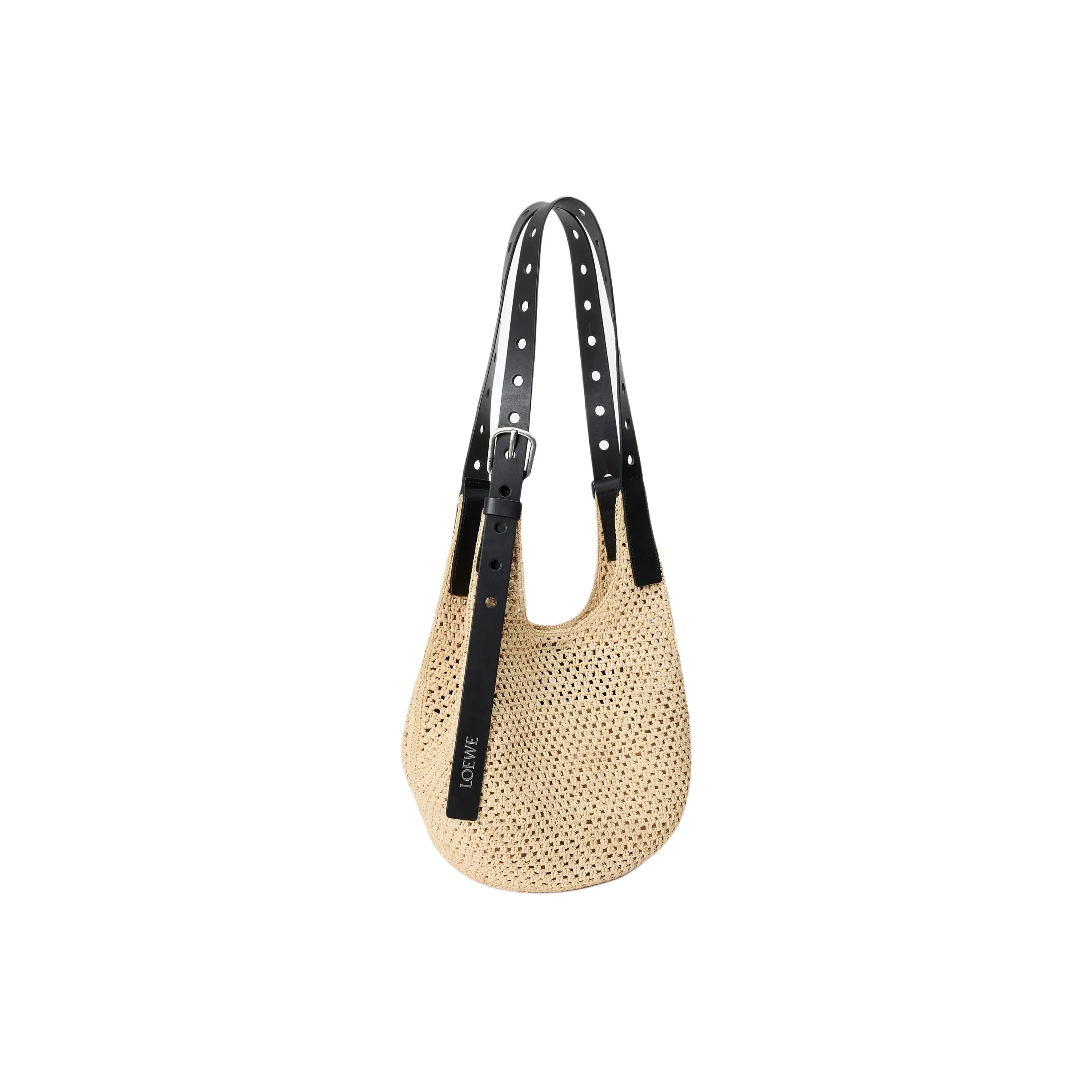 【LOEWE】ロエベ  パンチホール ホーボー ラフィアバッグ 30CM