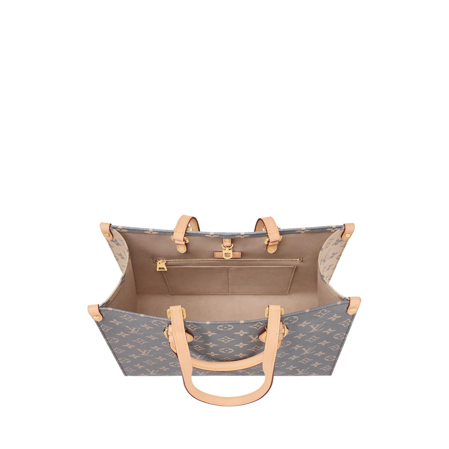 グレー色がお洒落♪ 【Louis Vuitton】オンザゴーMMトートバッグ M12415