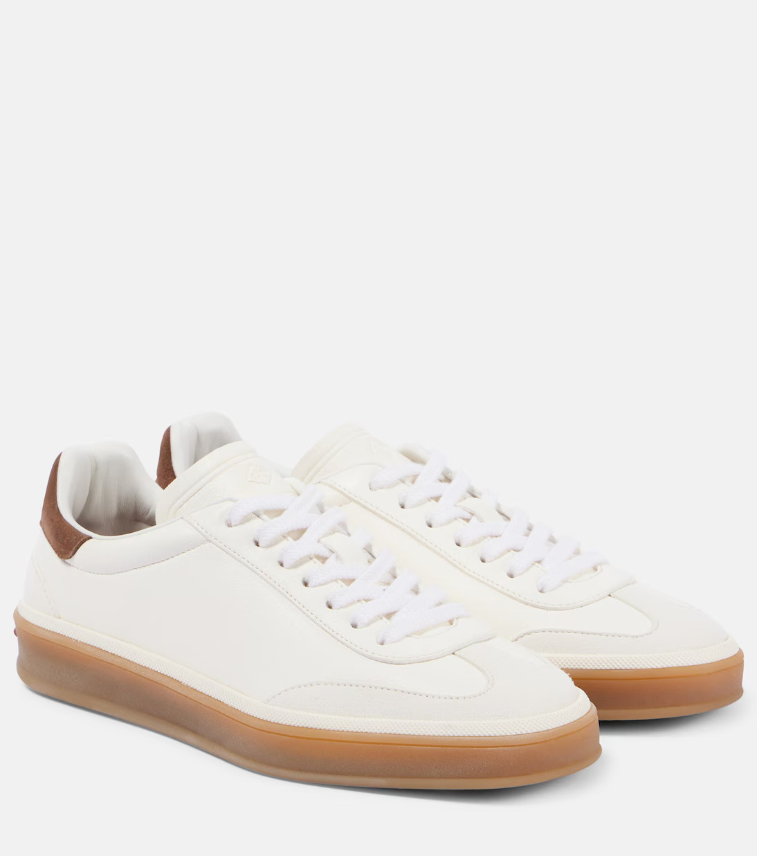 ◆Loro Piana◆テニスウォーク スエードトリムレザースニーカー