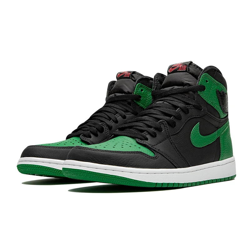 NIKE ナイキ AIR JORDAN 1 RETRO HIGH OG 'PINE GREEN 2.0' エア ジョーダン ワン レトロ ハイ オージー  パイングリーン2  メンズ スニーカー BLACK/PINE GREEN-WHITE-GYM RED ブラック/パイングリーン-ホワイト-ジムレッド 【限定モデル】