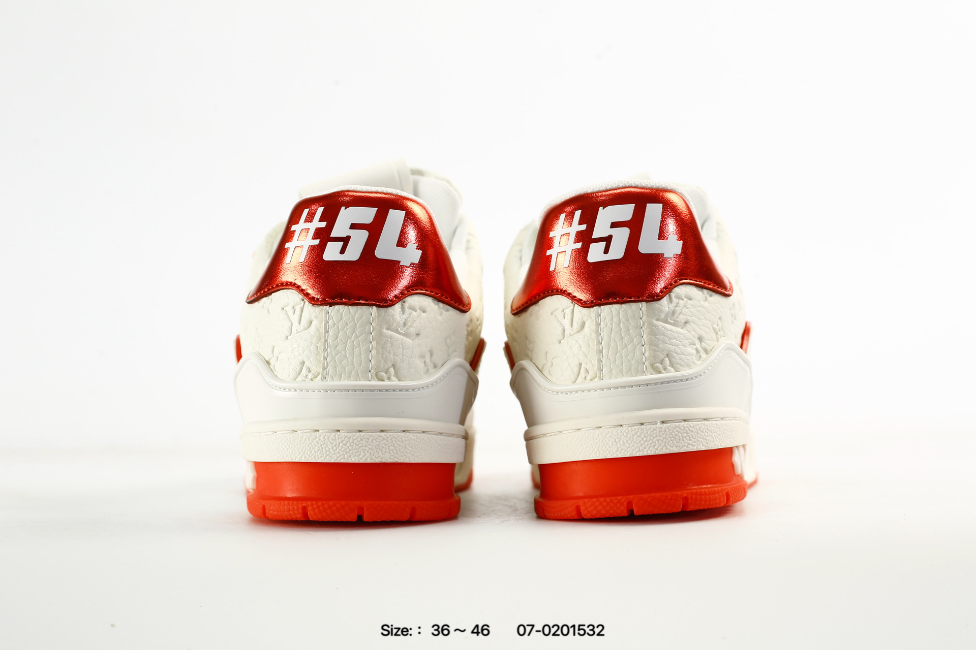 Louis Vuitton Trainer Sneaker トレーナー・ライン スニーカー ホワイト×レッド