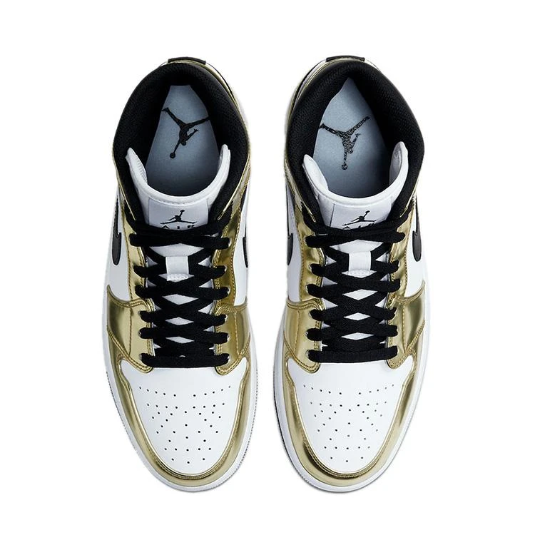 NIKE ナイキ AIR JORDAN 1 MID SE 'METALLIC GOLD' エア ジョーダン ワン ミッド スペシャルエディション  メタリック ゴールド メンズ レディース スニーカー METALLIC GOLD/BLACK-WHITE メタリックゴールド/ブラック ホワイト【海外展開 日本未入荷】