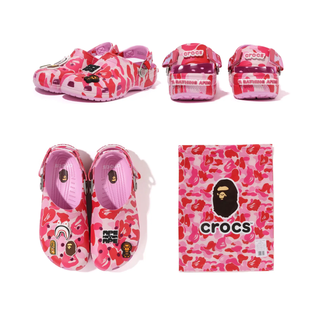 A BATHING APE BAPExCROCS -CLOG (3色揃い、フルサイズ)