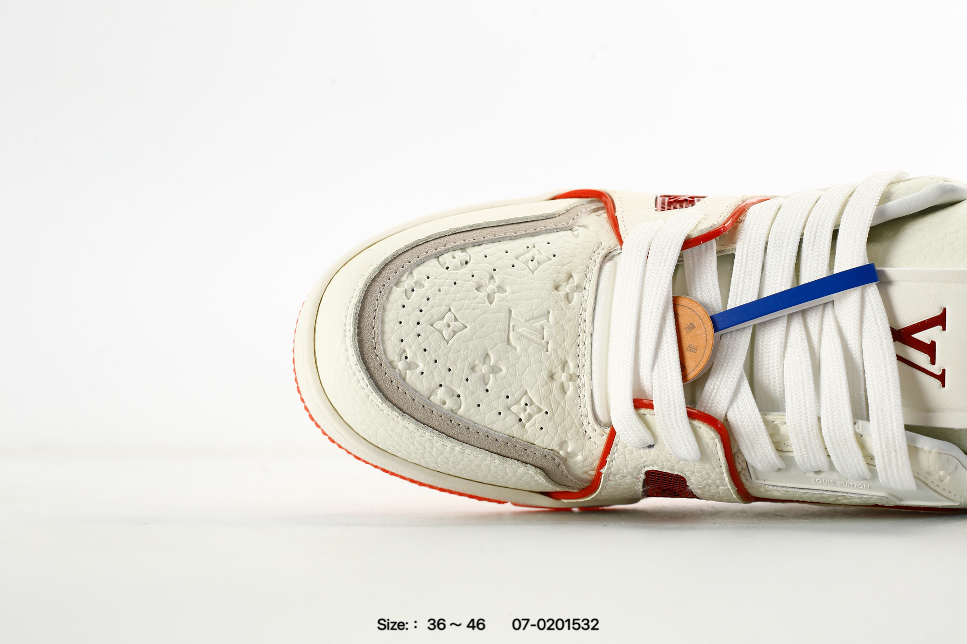 Louis Vuitton Trainer Sneaker トレーナー・ライン スニーカー ホワイト×レッド
