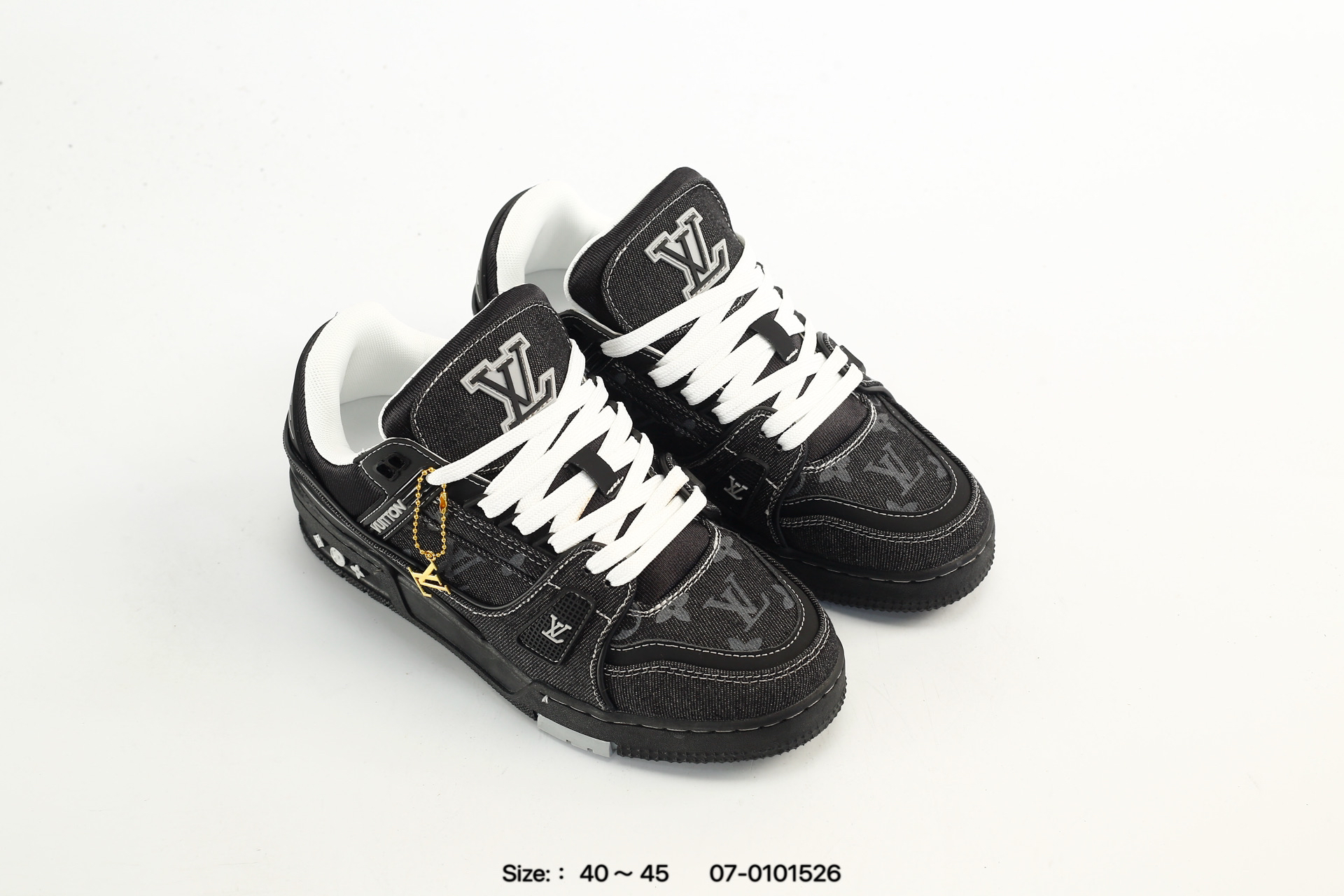 Louis Vuitton Trainer Sneaker スニーカー ブラックデニム