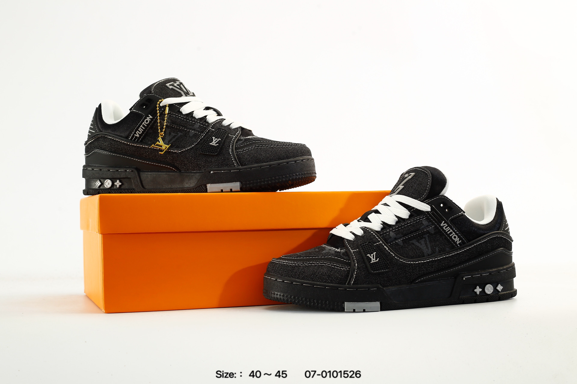 Louis Vuitton Trainer Sneaker スニーカー ブラックデニム