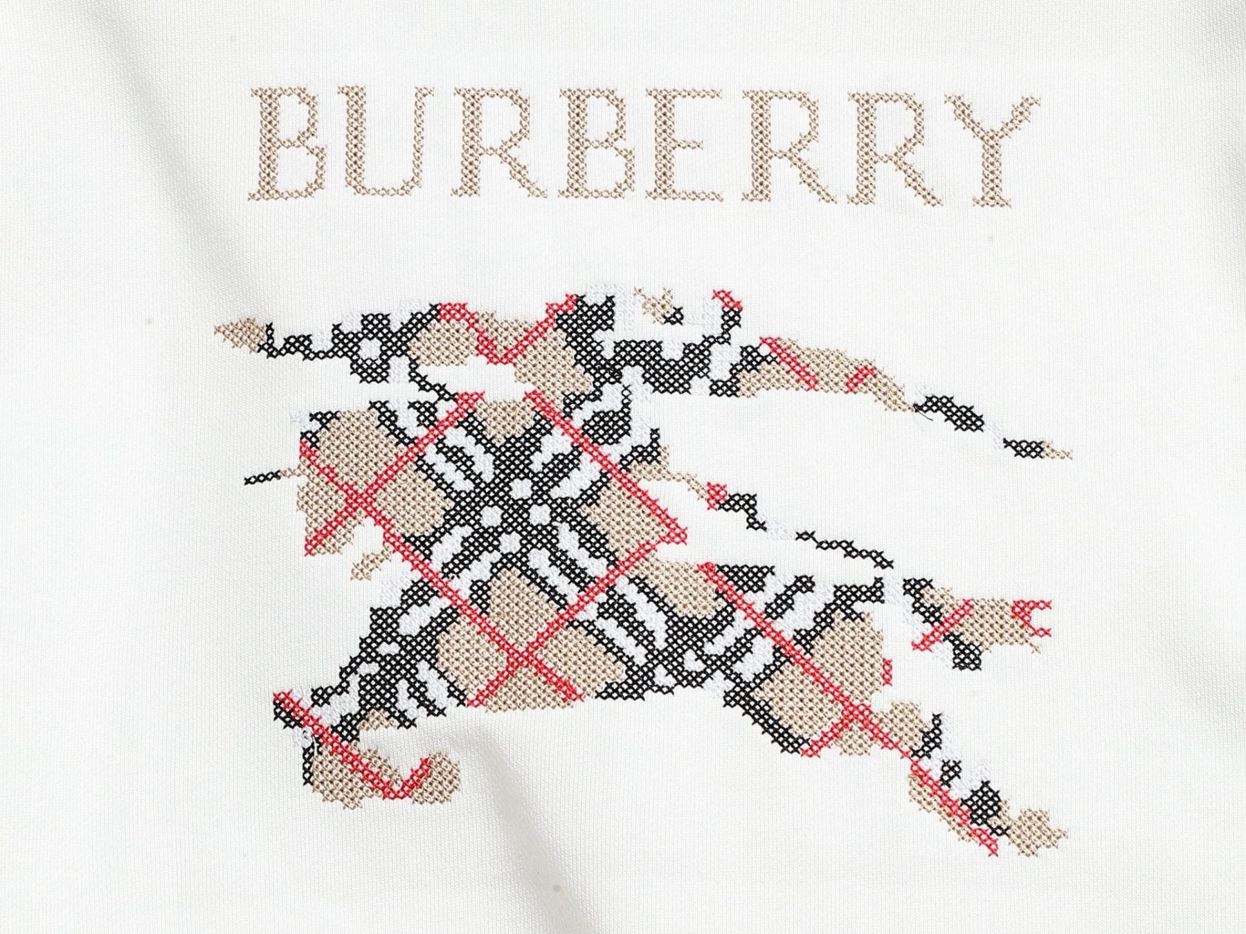 【BURBERRY】刺繍長袖 T シャツ