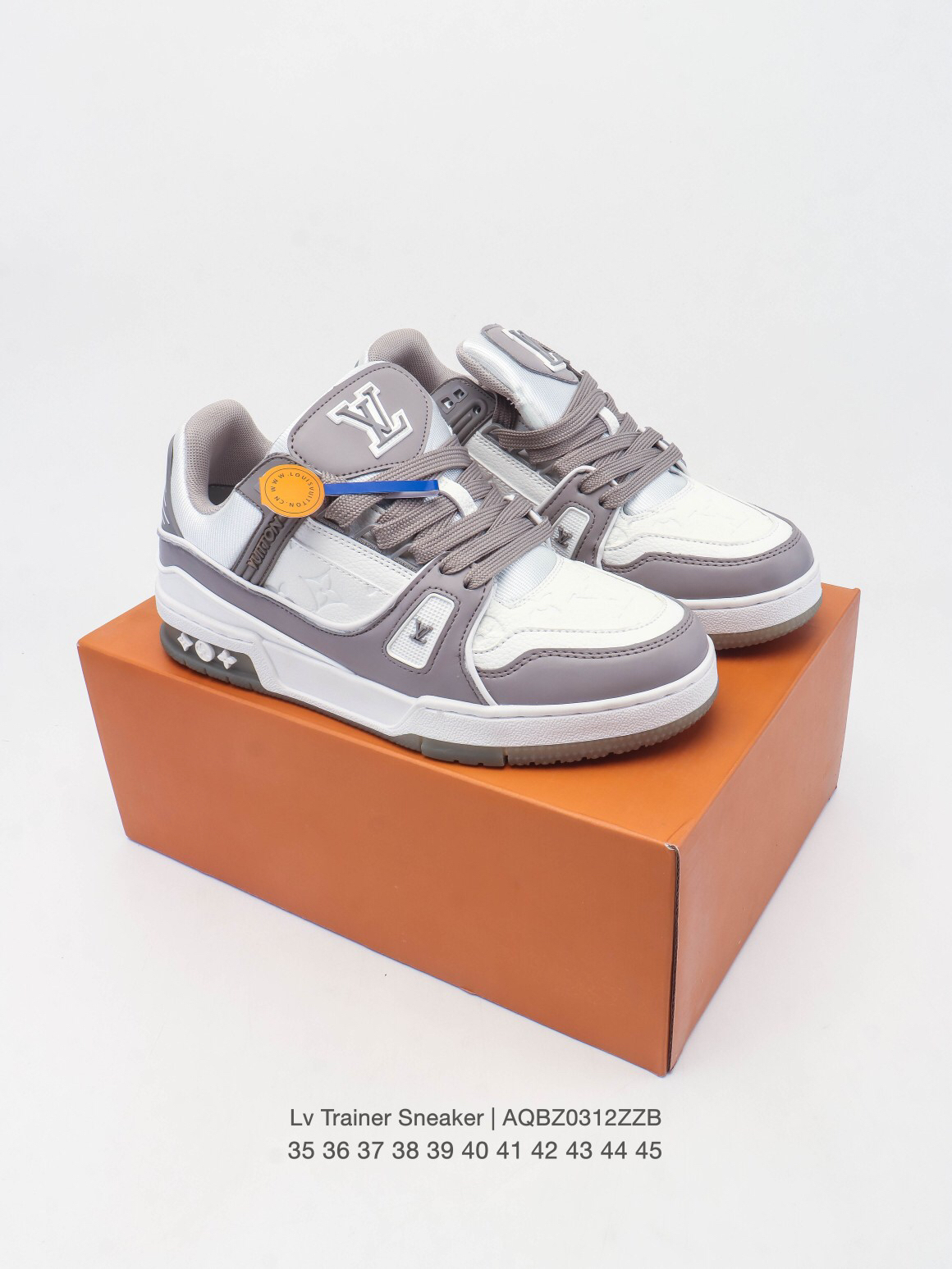 LOUIS VUITTON ルイ・ヴィトン  Trainer ツートンカラー レザースニーカー 