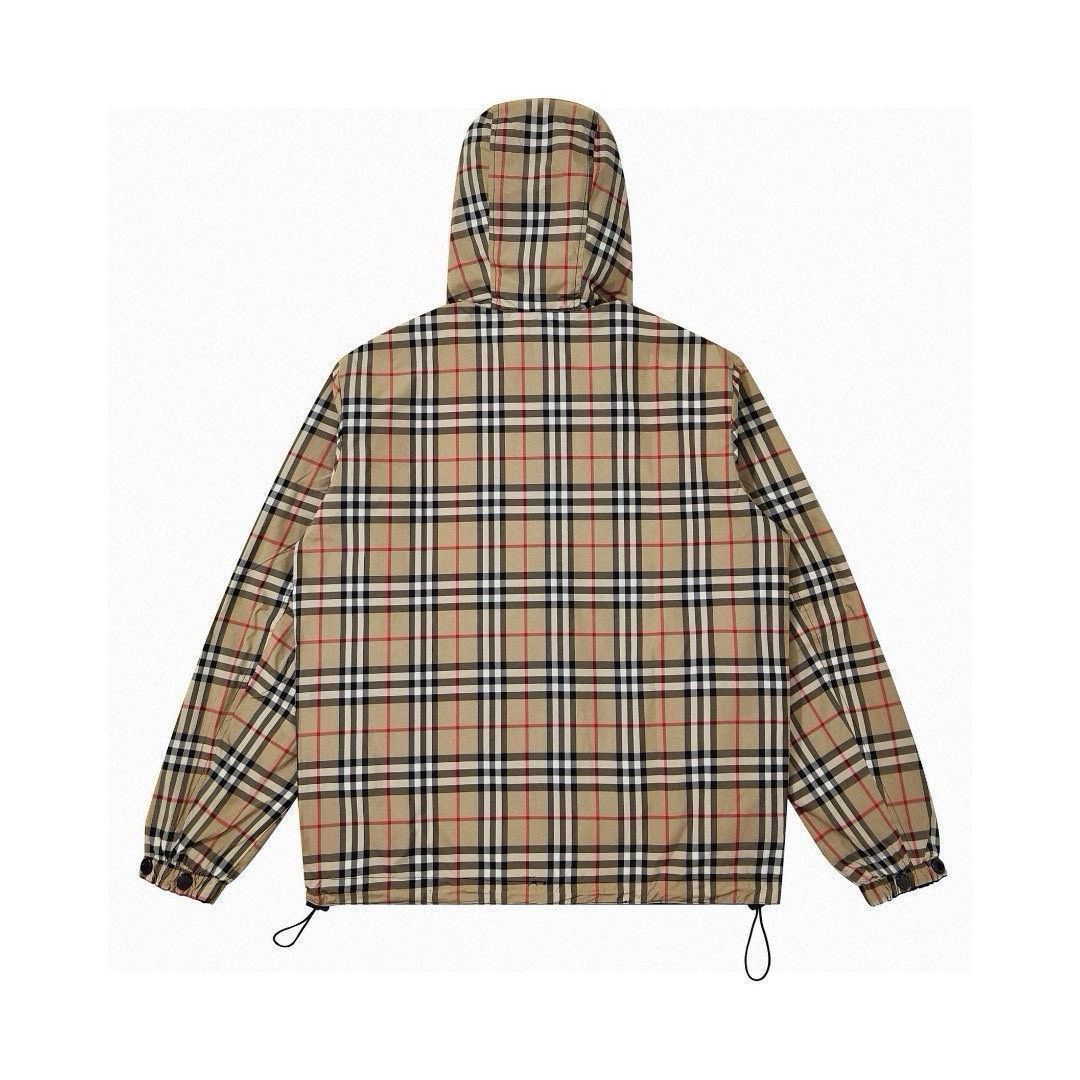 【BURBERRY】両面チェックパーカージャケット