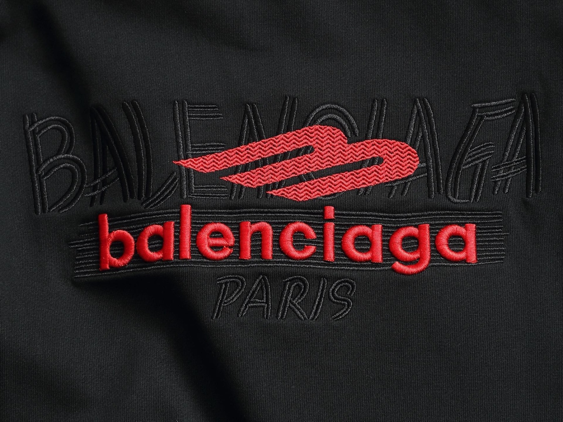 【BALENCIAGA】刺繍長袖 T シャツ