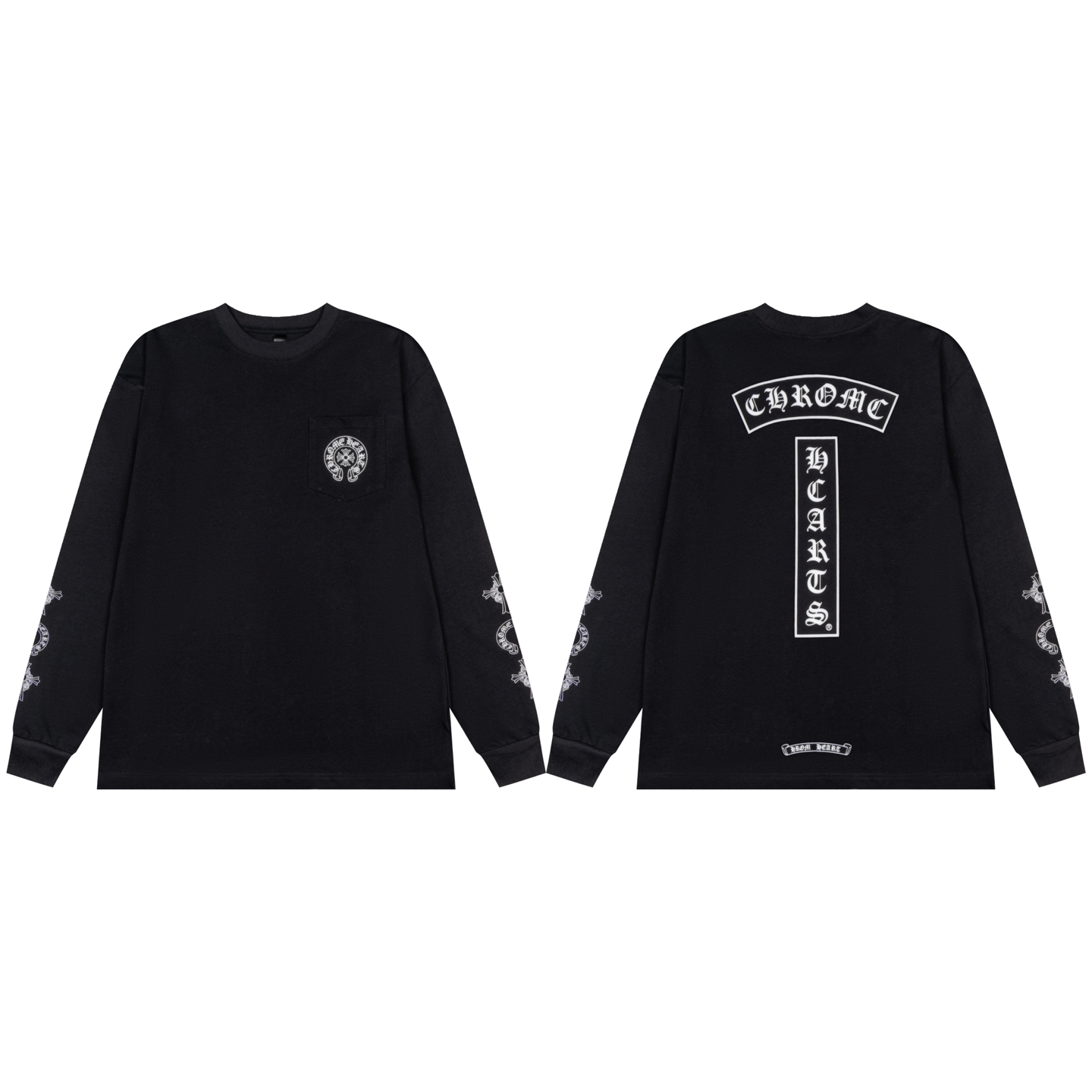 【CHROME HEARTS】プリント 長袖 T シャツ