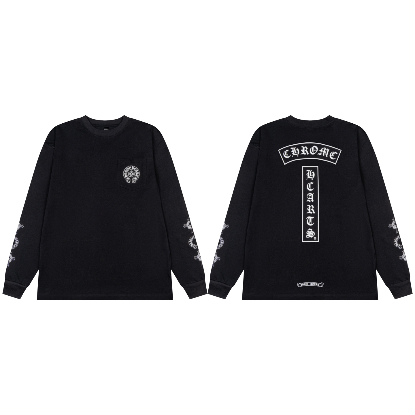 【CHROME HEARTS】プリント 長袖 T シャツ