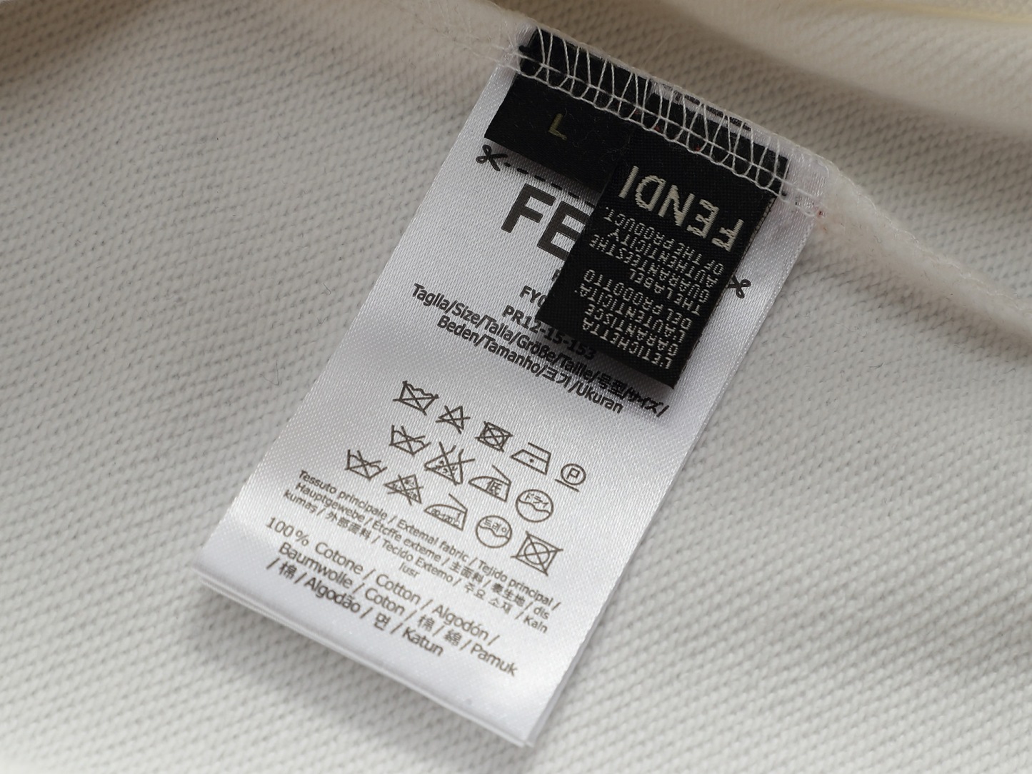 【FENDI】刺繍長袖 T シャツ