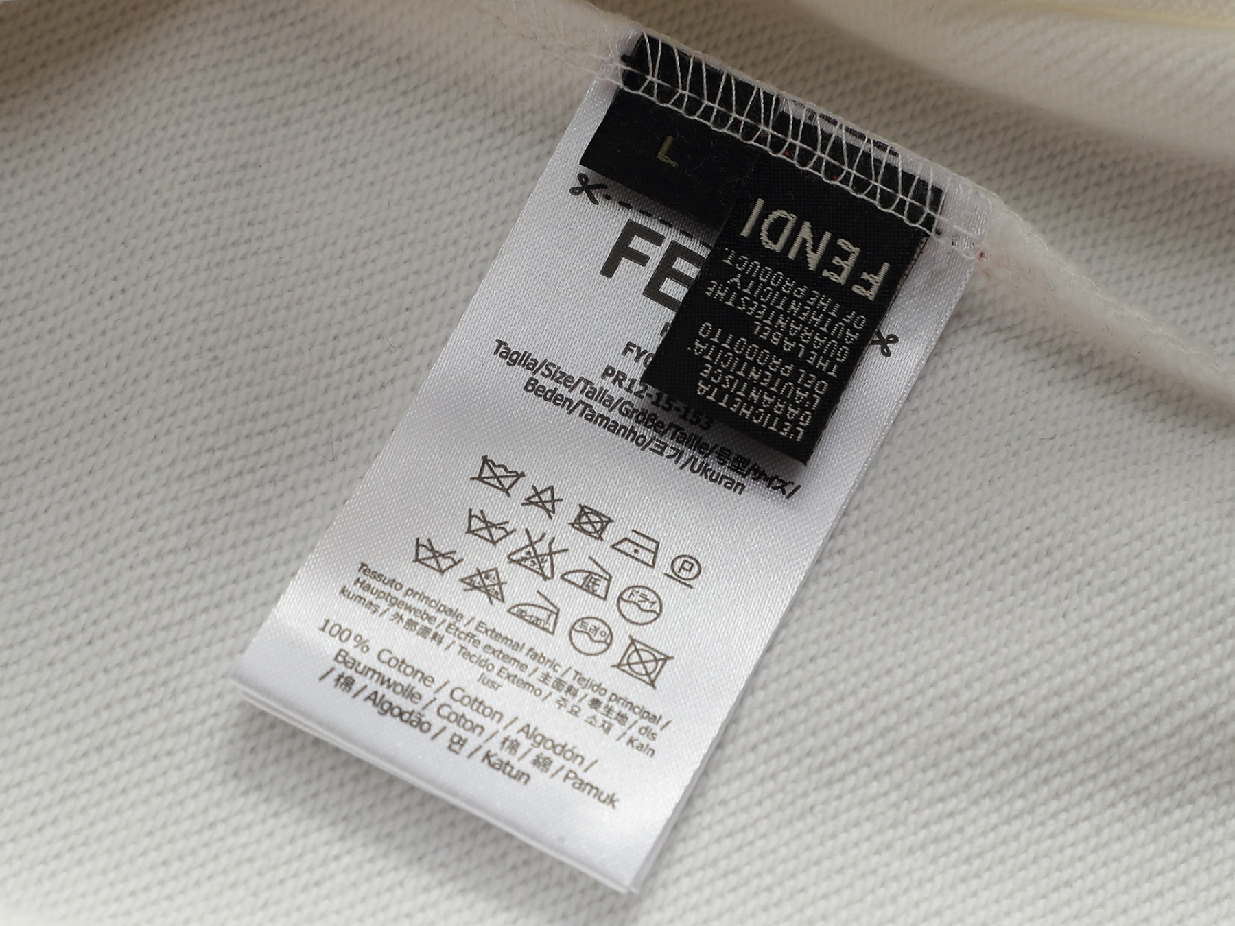 【FENDI】刺繍長袖 T シャツ