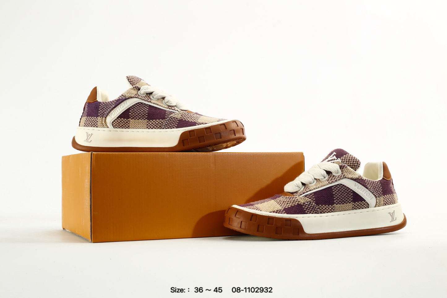Louis Vuitton Tilted スエードカーフスキンスニーカー