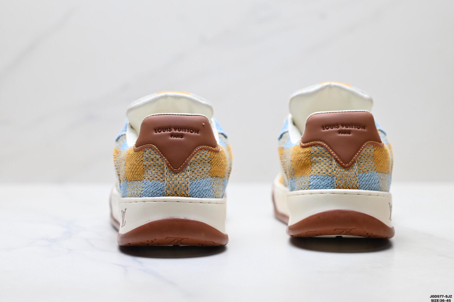Louis Vuitton Tilted ダミエ織り生地 ローカットスニーカー 