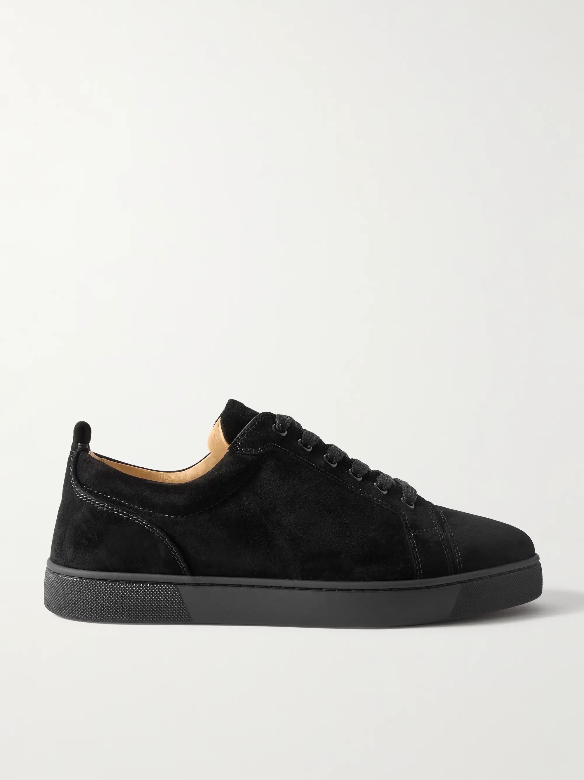 Christian Louboutin ルイ・ジュニア スエード スニーカー Black