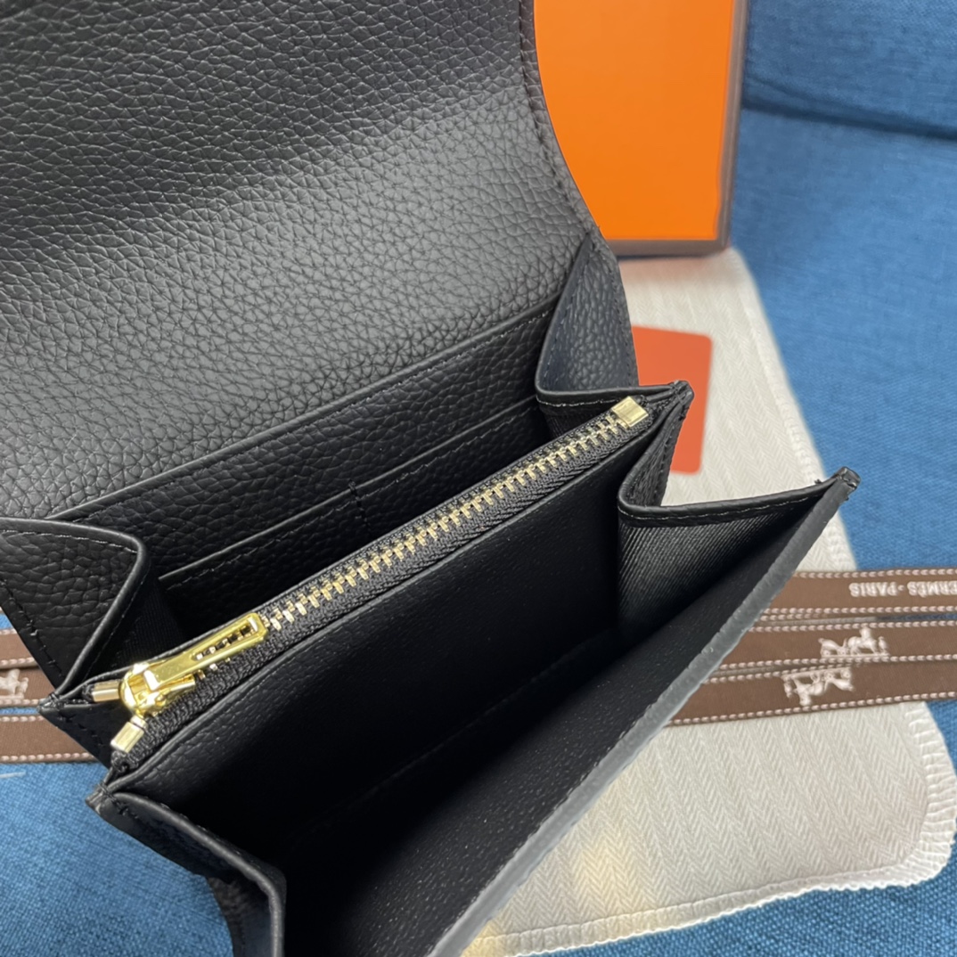 Hermes・レザー コンチネンタルウォレット 財布 折財布