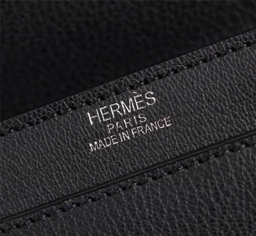 HERMES☆バッグ《ヴェルー》チェーン ミニ ポシェット カーフ 黒