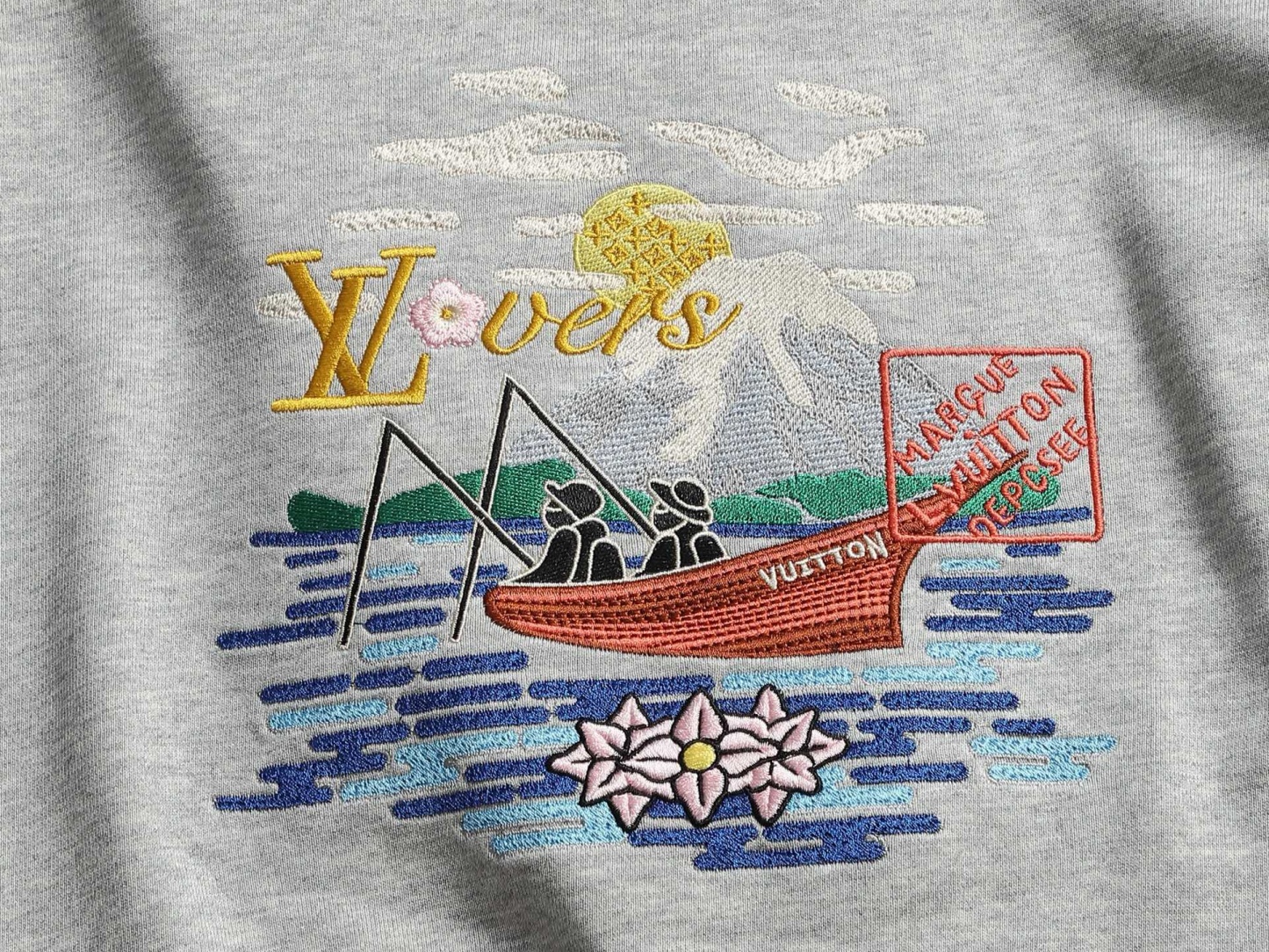【LOUIS VUITTON】刺繍長袖 T シャツ