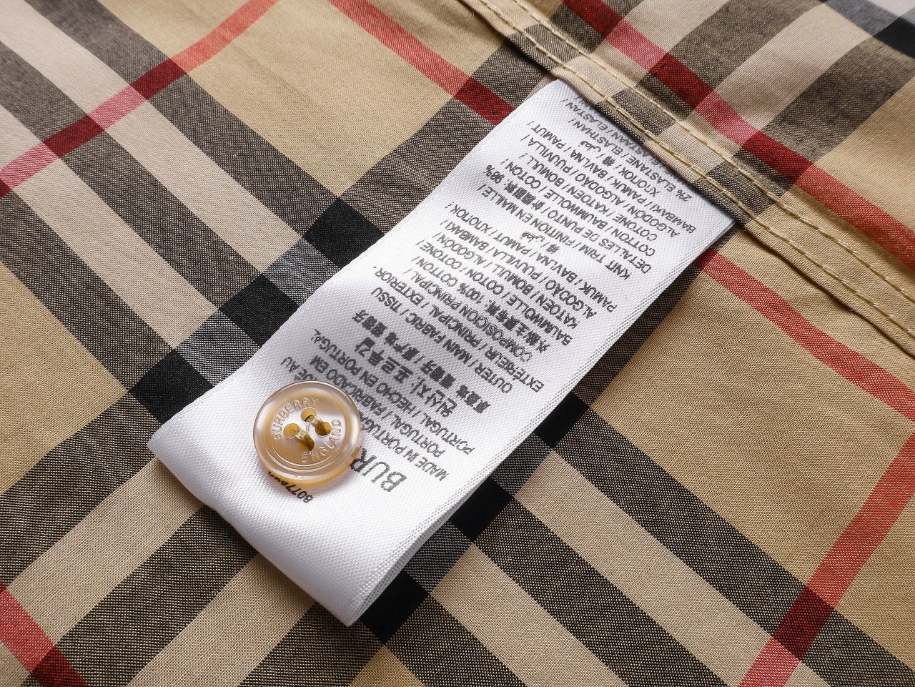 【BURBERRY】長袖チェックシャツ