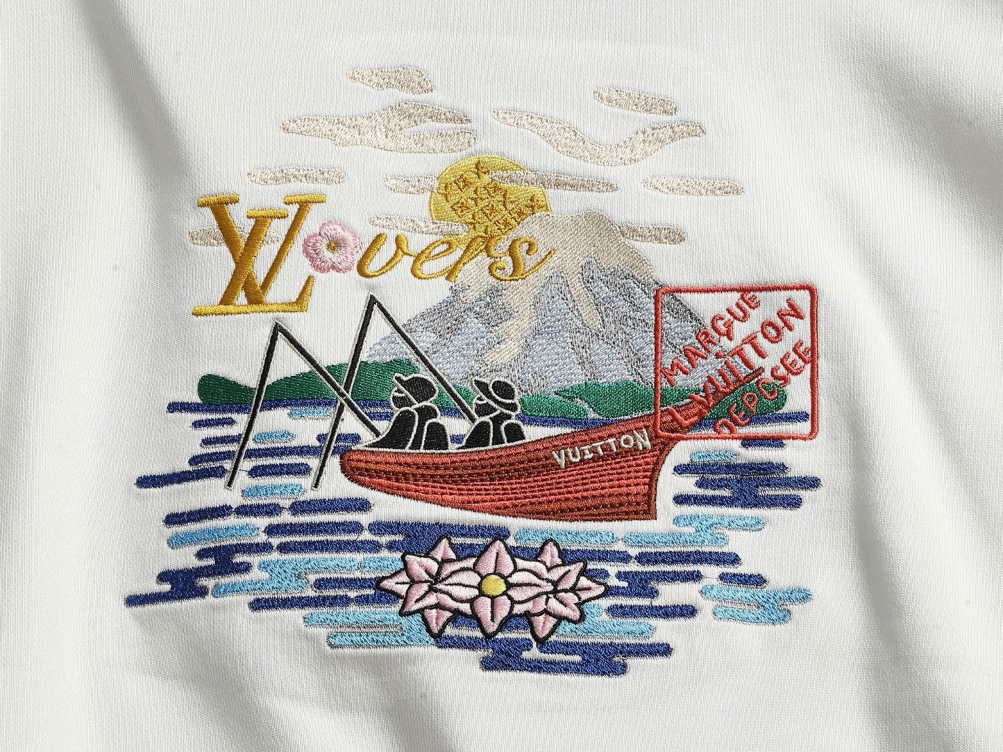【LOUIS VUITTON】刺繍長袖 T シャツ
