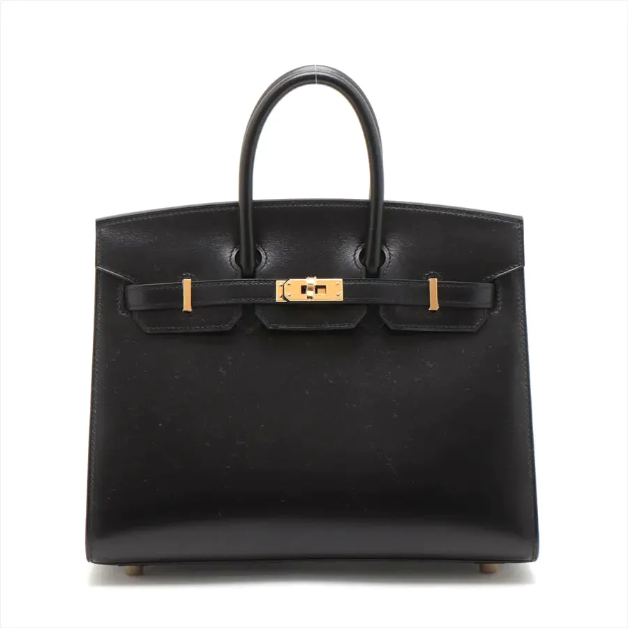 HERMES エルメス バーキン25 セリエ ヴォ―タデラクト ブラック ゴールド金具