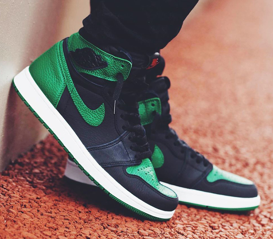 NIKE ナイキ AIR JORDAN 1 RETRO HIGH OG 'PINE GREEN 2.0' エア ジョーダン ワン レトロ ハイ オージー  パイングリーン2  メンズ スニーカー BLACK/PINE GREEN-WHITE-GYM RED ブラック/パイングリーン-ホワイト-ジムレッド 【限定モデル】