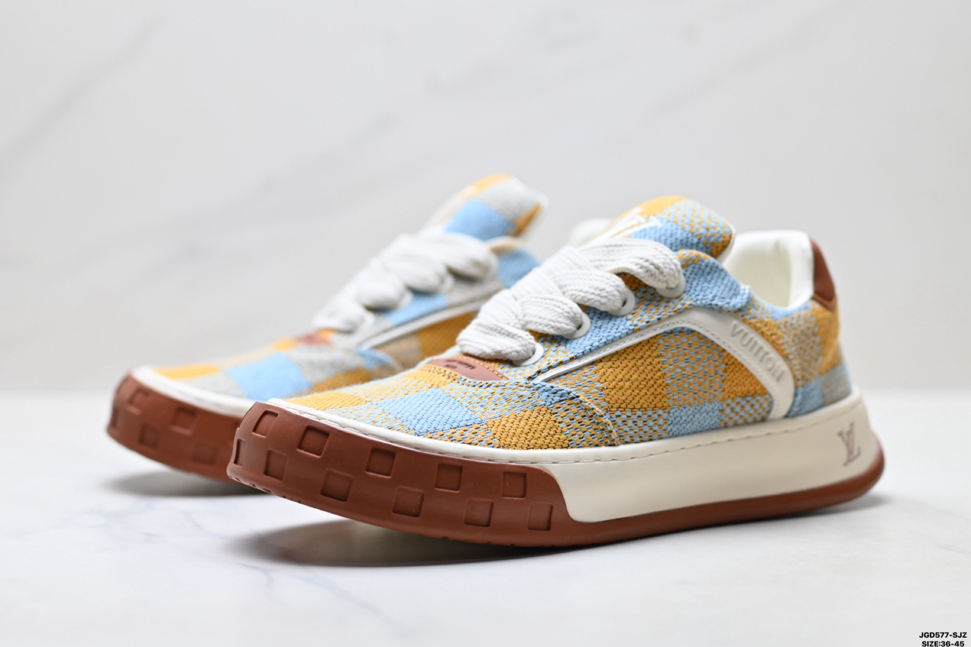 Louis Vuitton Tilted ダミエ織り生地 ローカットスニーカー 