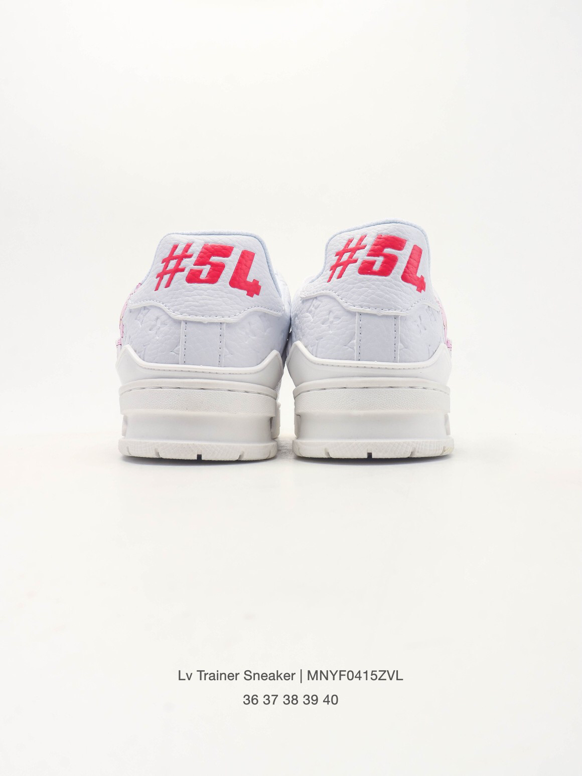 LOUIS VUITTON ルイ・ヴィトン LV Trainer 桜デザイン レザースニーカー ホワイト 