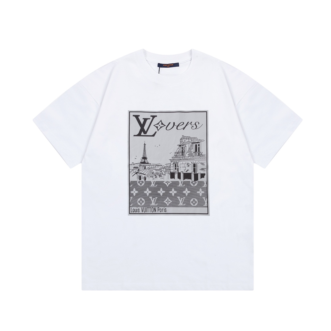 【LOUIS VUITTON】ルイヴィトン 半袖Tシャツ 男女兼用、ご好評に付き再入荷！