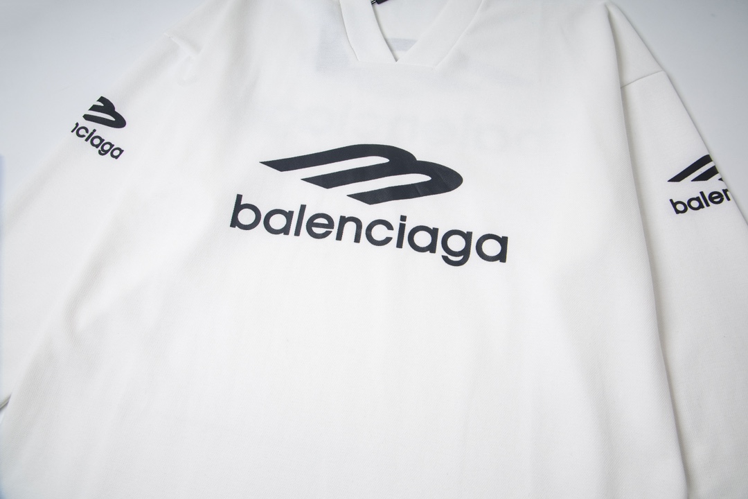 【BALENCIAGA】V ネック長袖 T シャツ