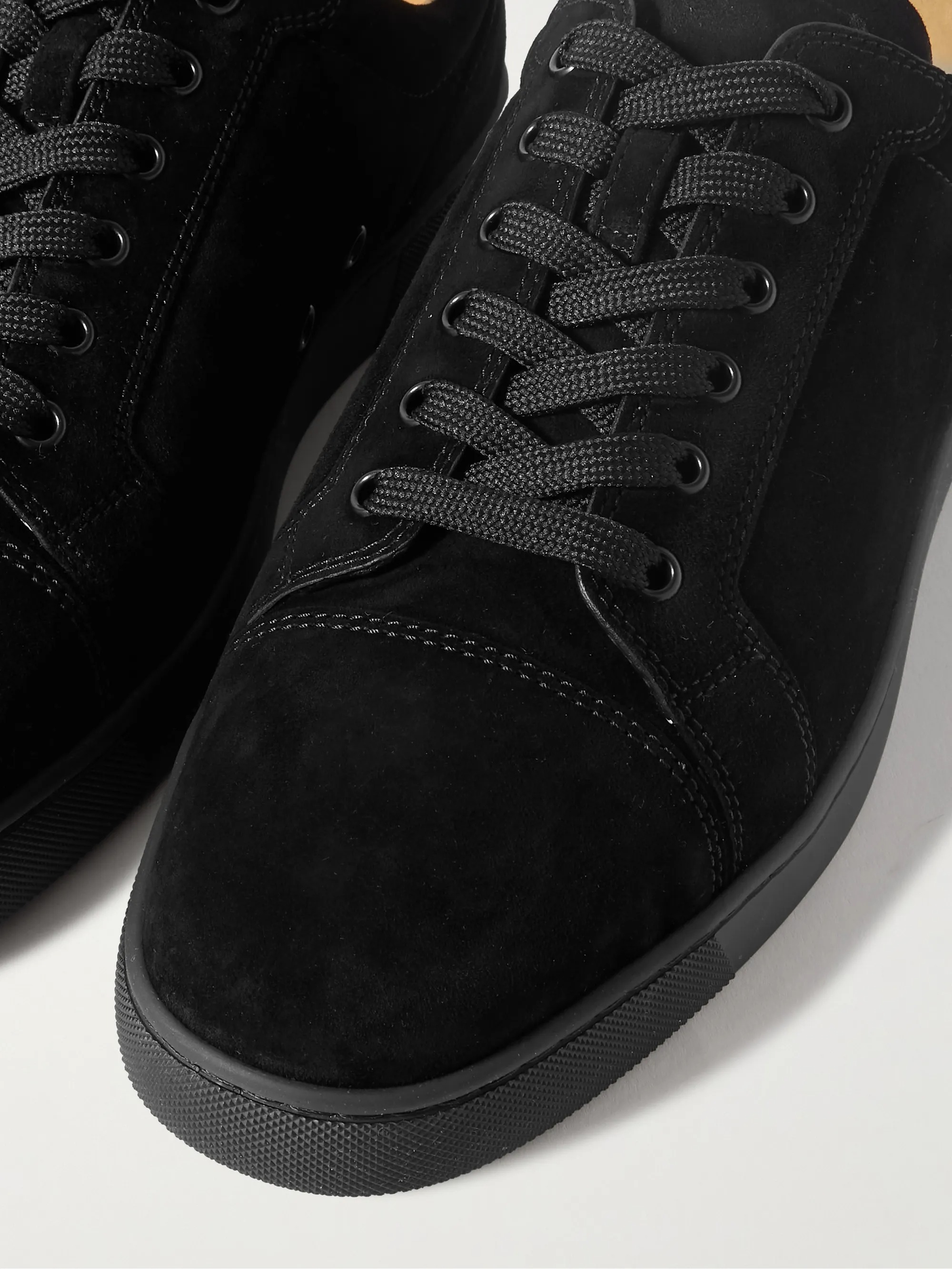 Christian Louboutin ルイ・ジュニア スエード スニーカー Black