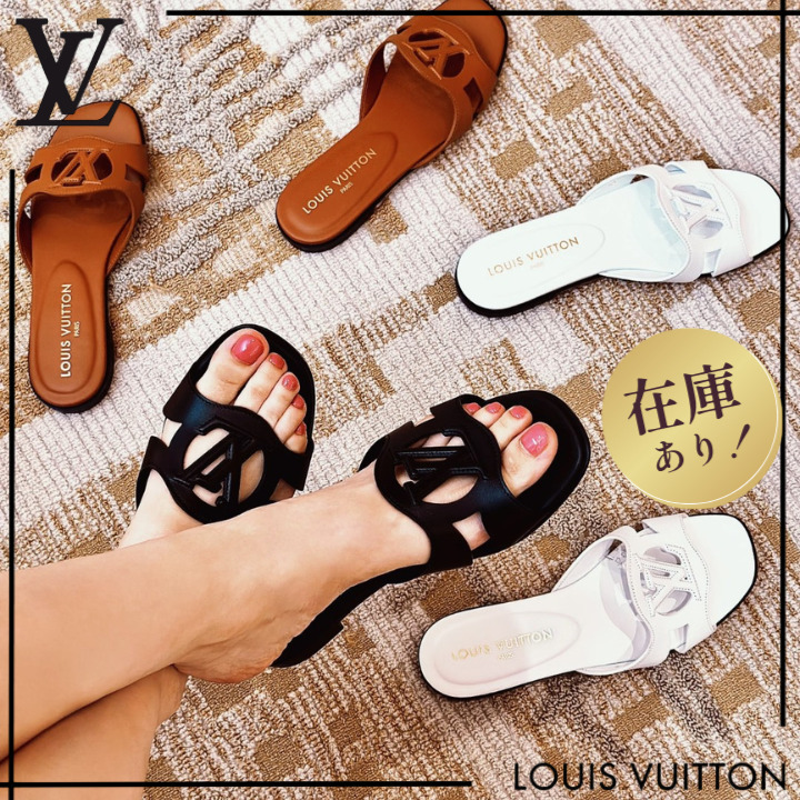【快適さ×高級感】Louis Vuitton LV イゾラ フラットミュール