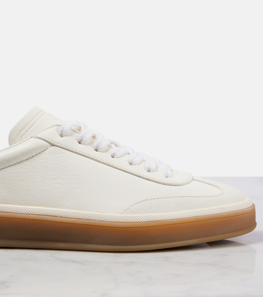 ◆Loro Piana◆テニスウォーク スエードトリムレザースニーカー