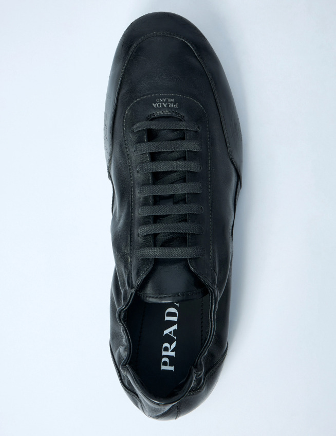 おすすめ☆大人気【PRADA】 Collapse レザースニーカー