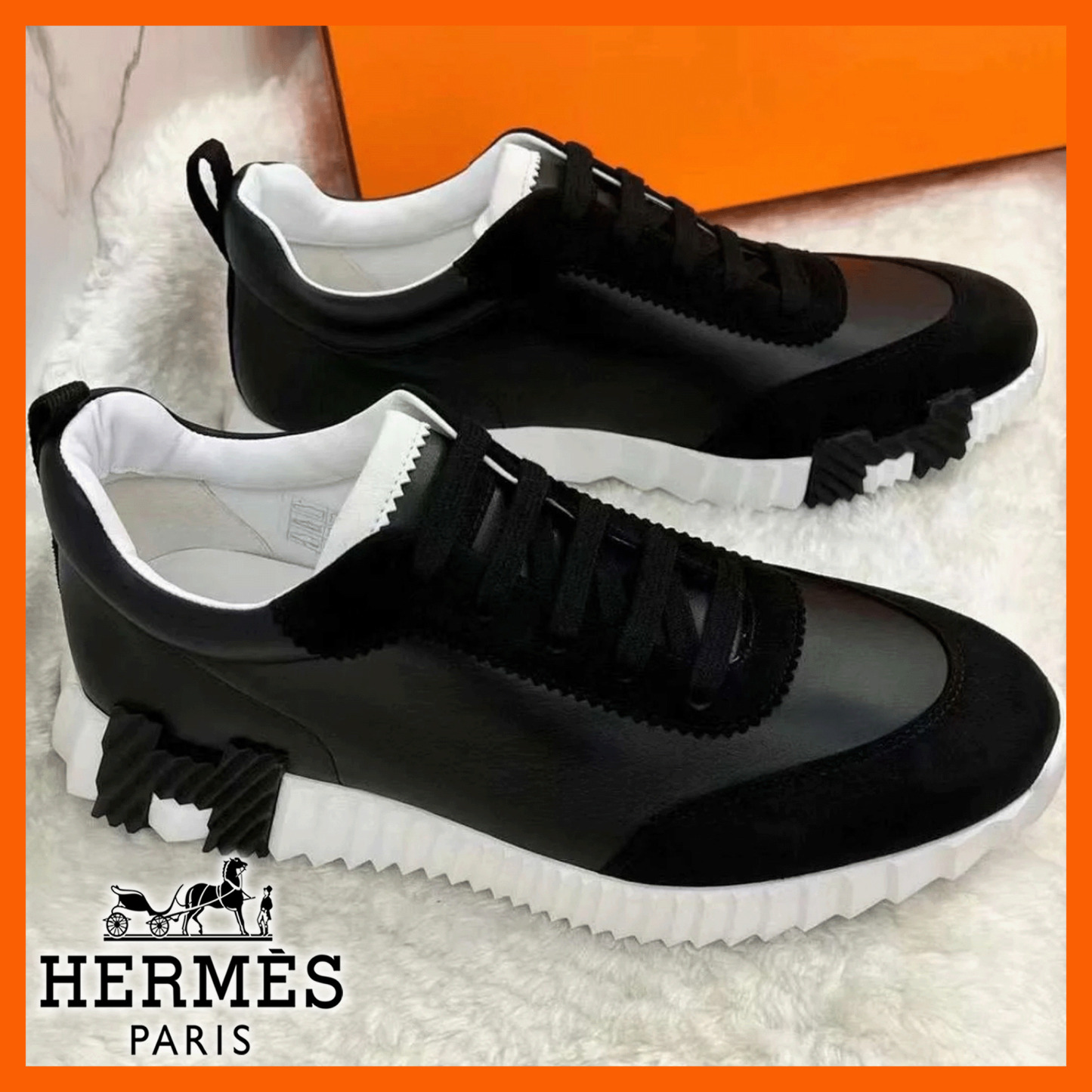 軽快な履き心地が魅力の逸品【HERMES】Bouncing スニーカー