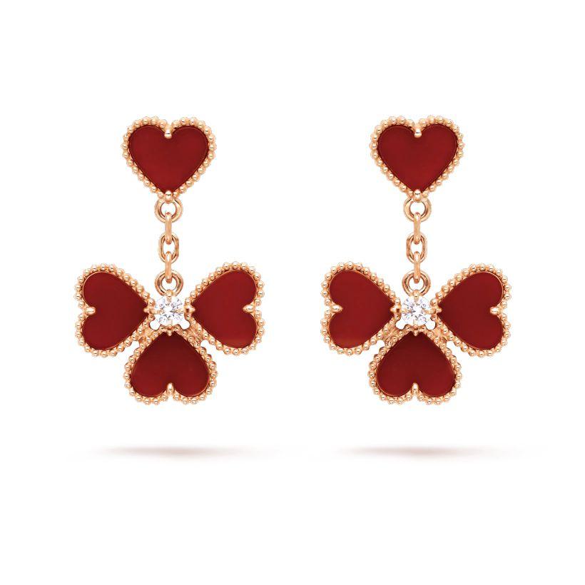 【2024】【Vancleef & Arpels】 スウィート アルハンブラ エフイヤージュ ピアス