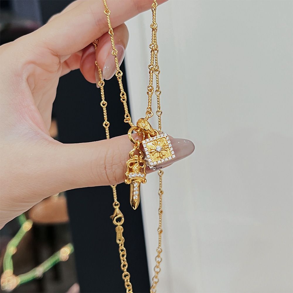 【CHROME HEARTS】ネックレス、新しいネックレス万能シンプルファッションオーナメント-BRAND OFF