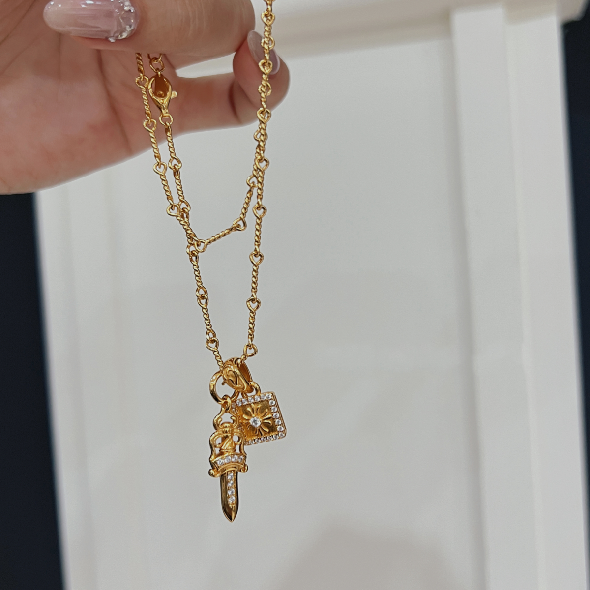 【CHROME HEARTS】ネックレス、新しいネックレス万能シンプルファッションオーナメント-BRAND OFF