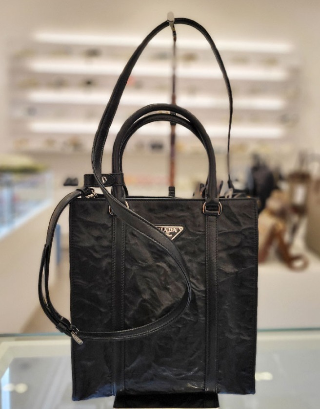 ★PRADA★ナッパ レザー ミニ トート ショルダーパック-BRAND OFF
